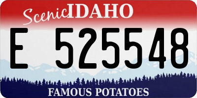 ID license plate E525548