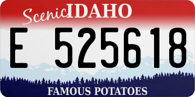 ID license plate E525618
