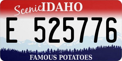 ID license plate E525776