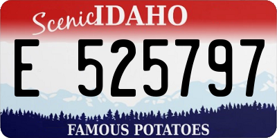 ID license plate E525797