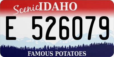 ID license plate E526079