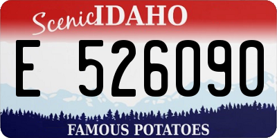 ID license plate E526090