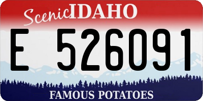 ID license plate E526091