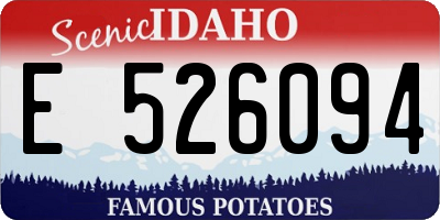 ID license plate E526094
