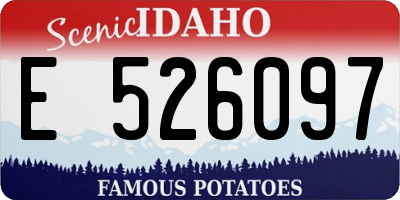 ID license plate E526097