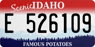 ID license plate E526109