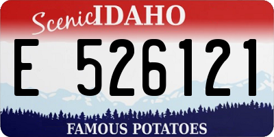 ID license plate E526121