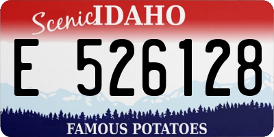 ID license plate E526128