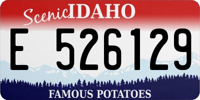 ID license plate E526129