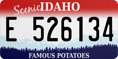 ID license plate E526134