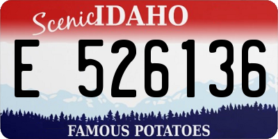 ID license plate E526136
