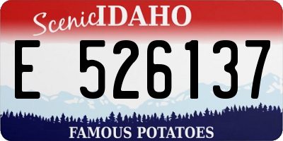 ID license plate E526137