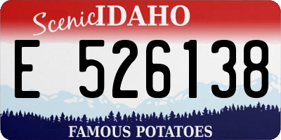 ID license plate E526138