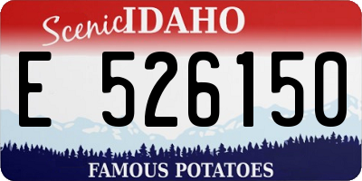 ID license plate E526150