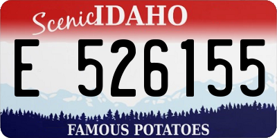 ID license plate E526155