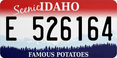 ID license plate E526164