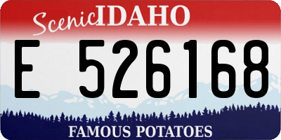 ID license plate E526168