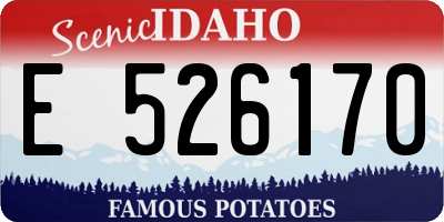 ID license plate E526170