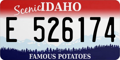ID license plate E526174