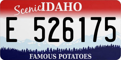 ID license plate E526175