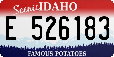 ID license plate E526183