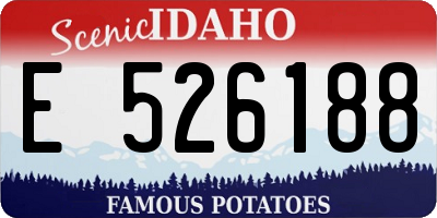 ID license plate E526188