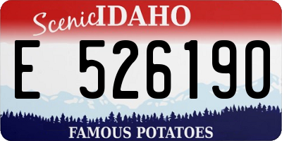ID license plate E526190