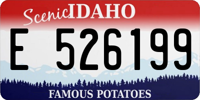 ID license plate E526199