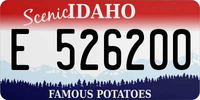 ID license plate E526200