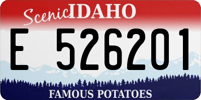 ID license plate E526201