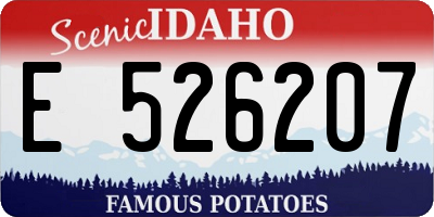 ID license plate E526207