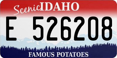 ID license plate E526208