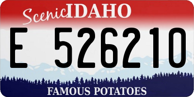 ID license plate E526210