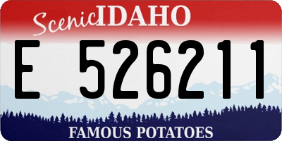 ID license plate E526211