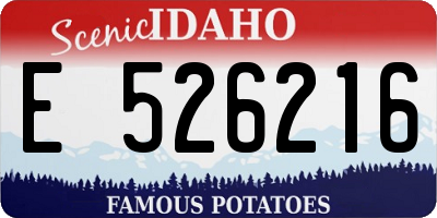 ID license plate E526216