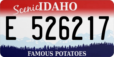 ID license plate E526217