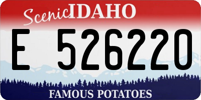 ID license plate E526220