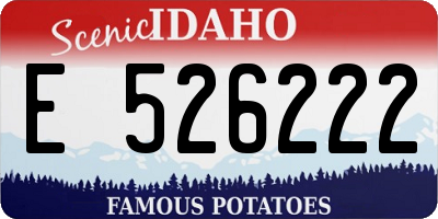 ID license plate E526222
