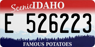 ID license plate E526223