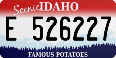 ID license plate E526227
