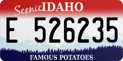 ID license plate E526235