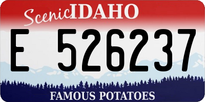 ID license plate E526237