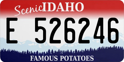 ID license plate E526246