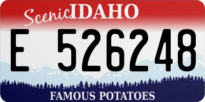 ID license plate E526248