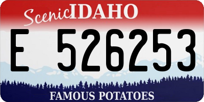 ID license plate E526253