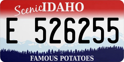 ID license plate E526255