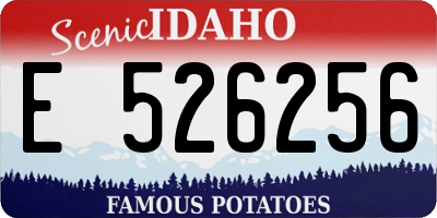 ID license plate E526256