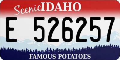 ID license plate E526257