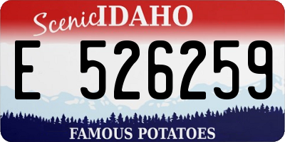 ID license plate E526259