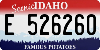 ID license plate E526260